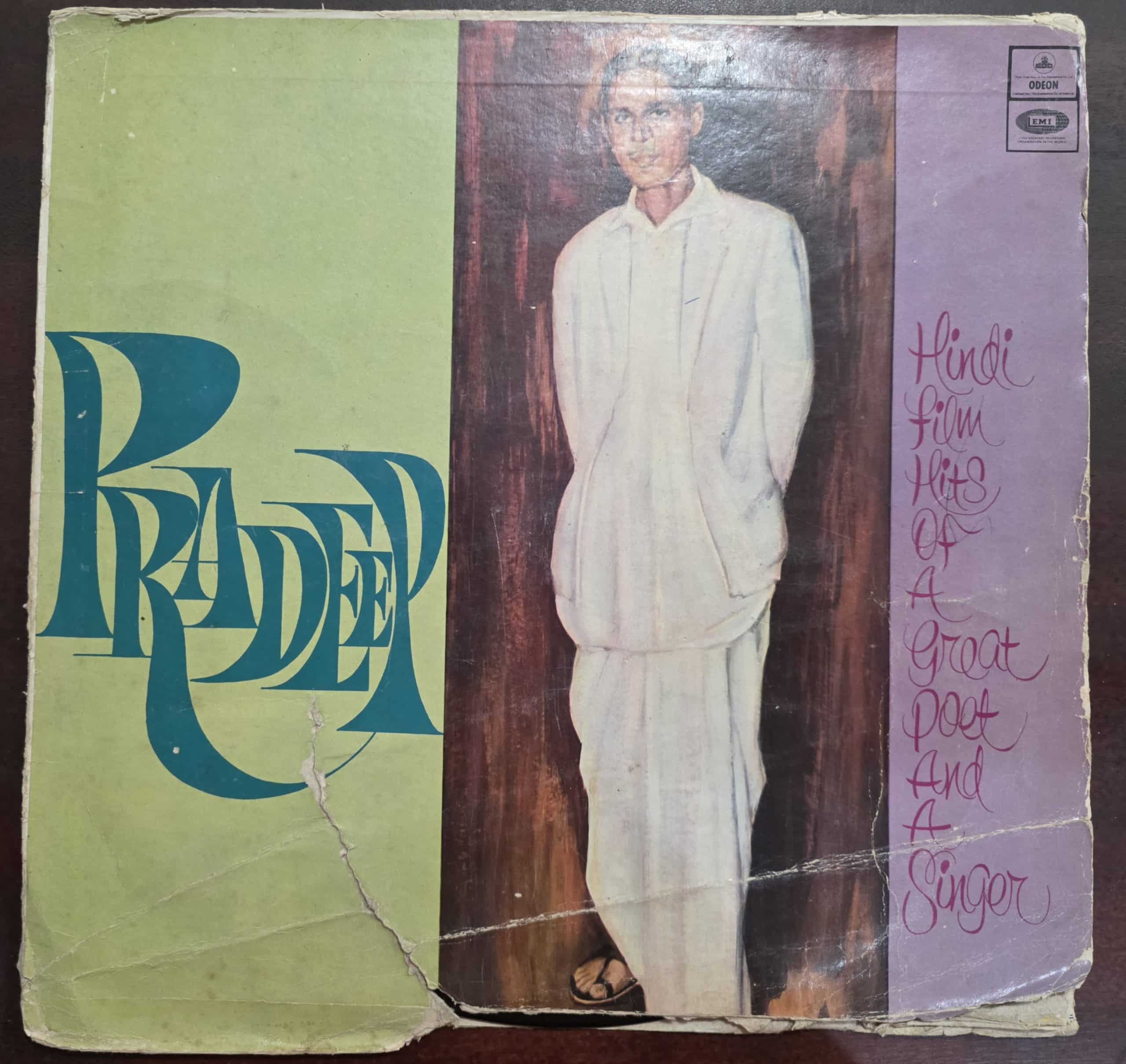 Hindi Film Hits Of A Great Poet And A Singer - Pradeep (Worn Jacket) - Record LP Vinyl Vintage – Bollywood