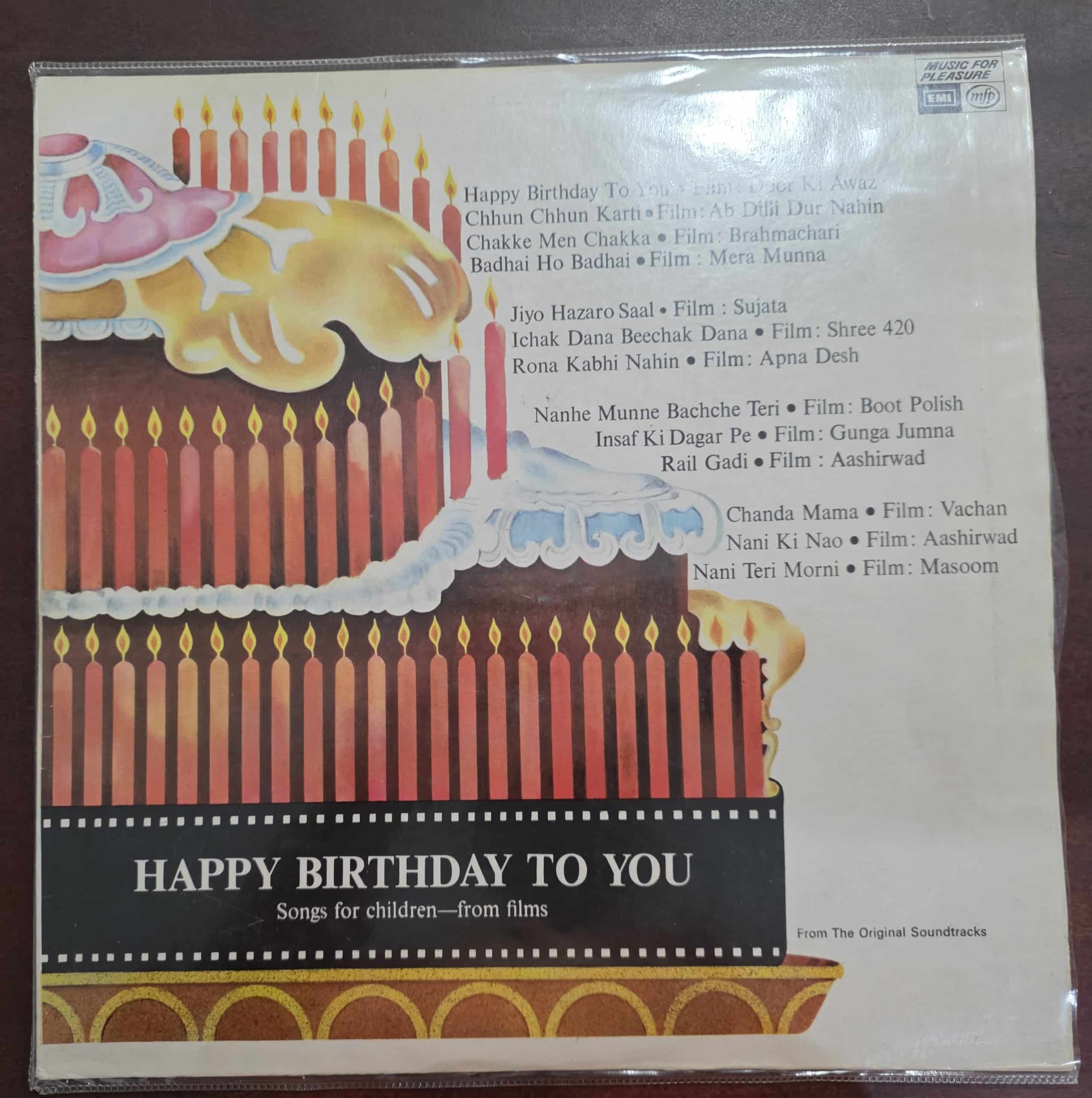 Happy Birthday To You - Various - Record LP Vinyl Vintage – Bollywood