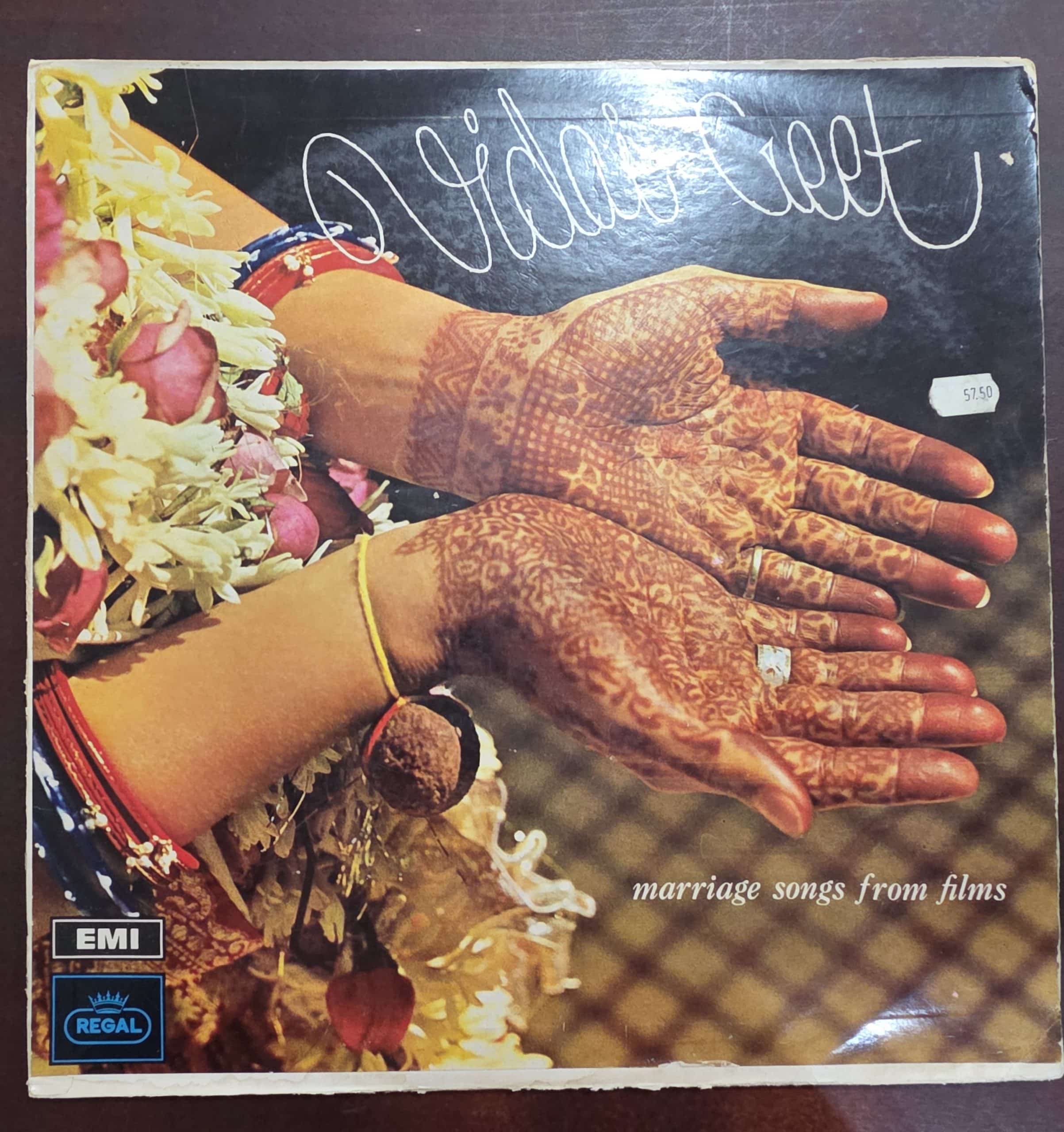 Vidai Geet (Marriage Songs From Films) - Record LP Vinyl Vintage - Bollywood