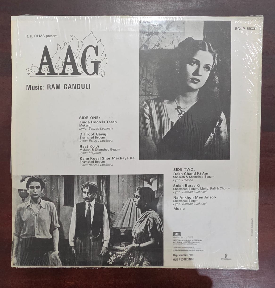 Aag - Record LP Vinyl Vintage - Bollywood - Image 2