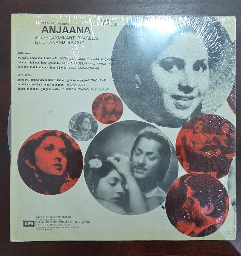 Anjaana - Record LP Vinyl Vintage - Bollywood - Image 2