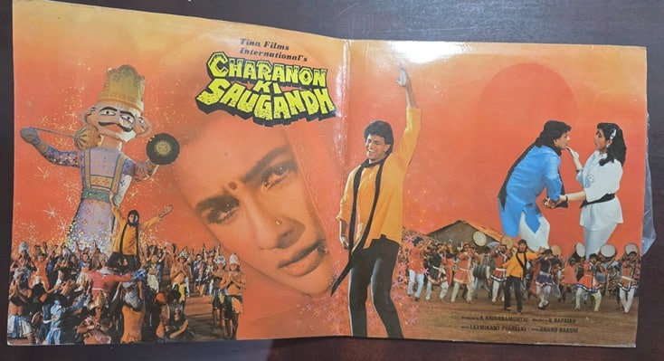 Charanon Ki Saugandh - Record LP Vinyl Vintage - Bollywood - Image 2