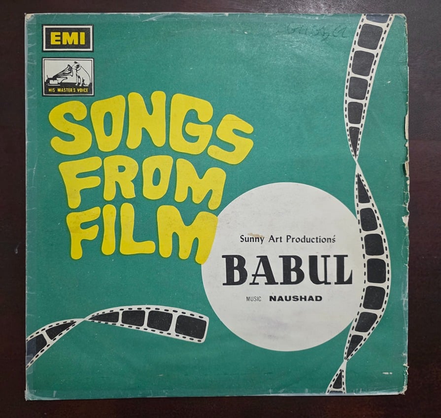 Babul (Songs From Film) - Record LP Vinyl Vintage - Bollywood