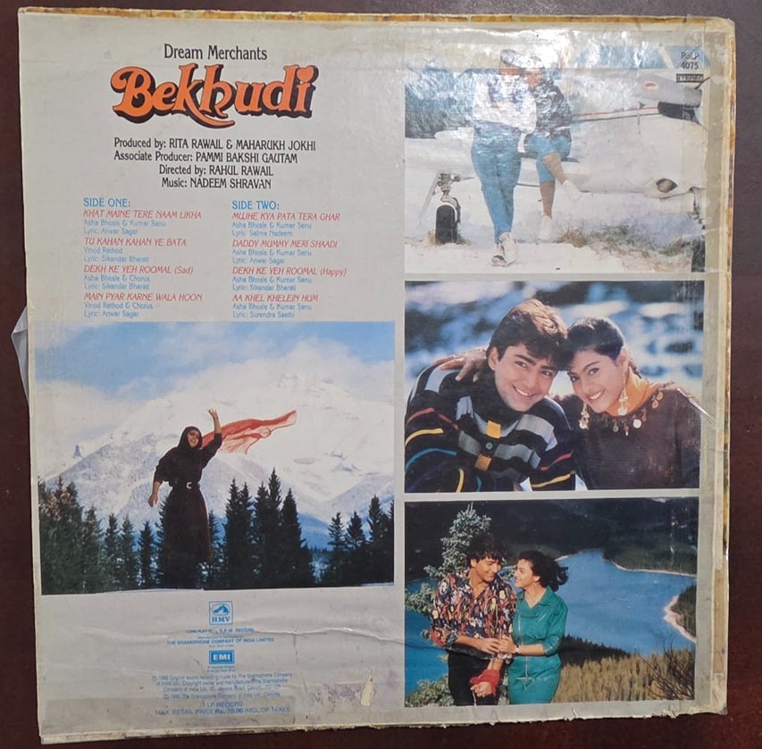 Bekhudi - Record LP Vinyl Vintage - Bollywood - Image 2