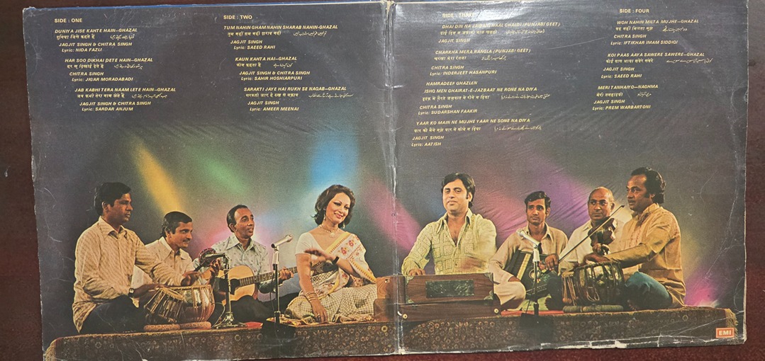 Come Alive – Jagjit and Chitra Singh - Record LP Vinyl Vintage -Bollywood - Image 2