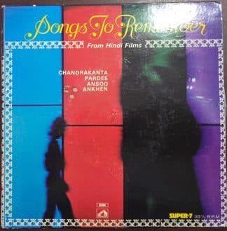 Songs To Remember From Hindi Films -  7LPE. 8014 - Record EP Vinyl Vintage -Bollywood