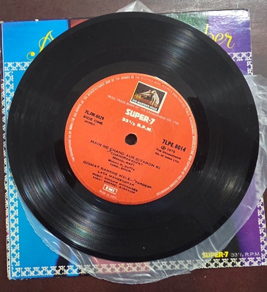 Songs To Remember From Hindi Films - 7LPE. 8014 - Record EP Vinyl Vintage -Bollywood - Image 4