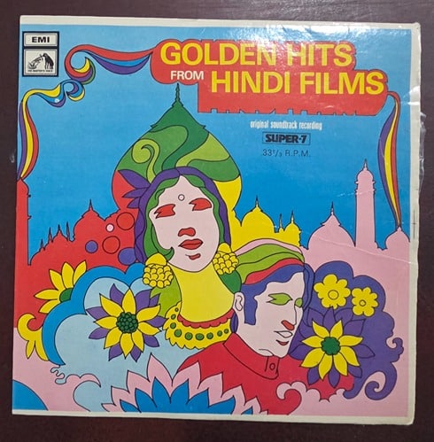 Golden Hits From Hindi Films - 7LPE 8004 - Record EP Vinyl Vintage -Bollywood