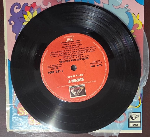 Golden Hits From Hindi Films - 7LPE 8004 - Record EP Vinyl Vintage -Bollywood - Image 3