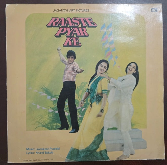 Raaste Pyar Ke - Record LP Vinyl Vintage - Bollywood