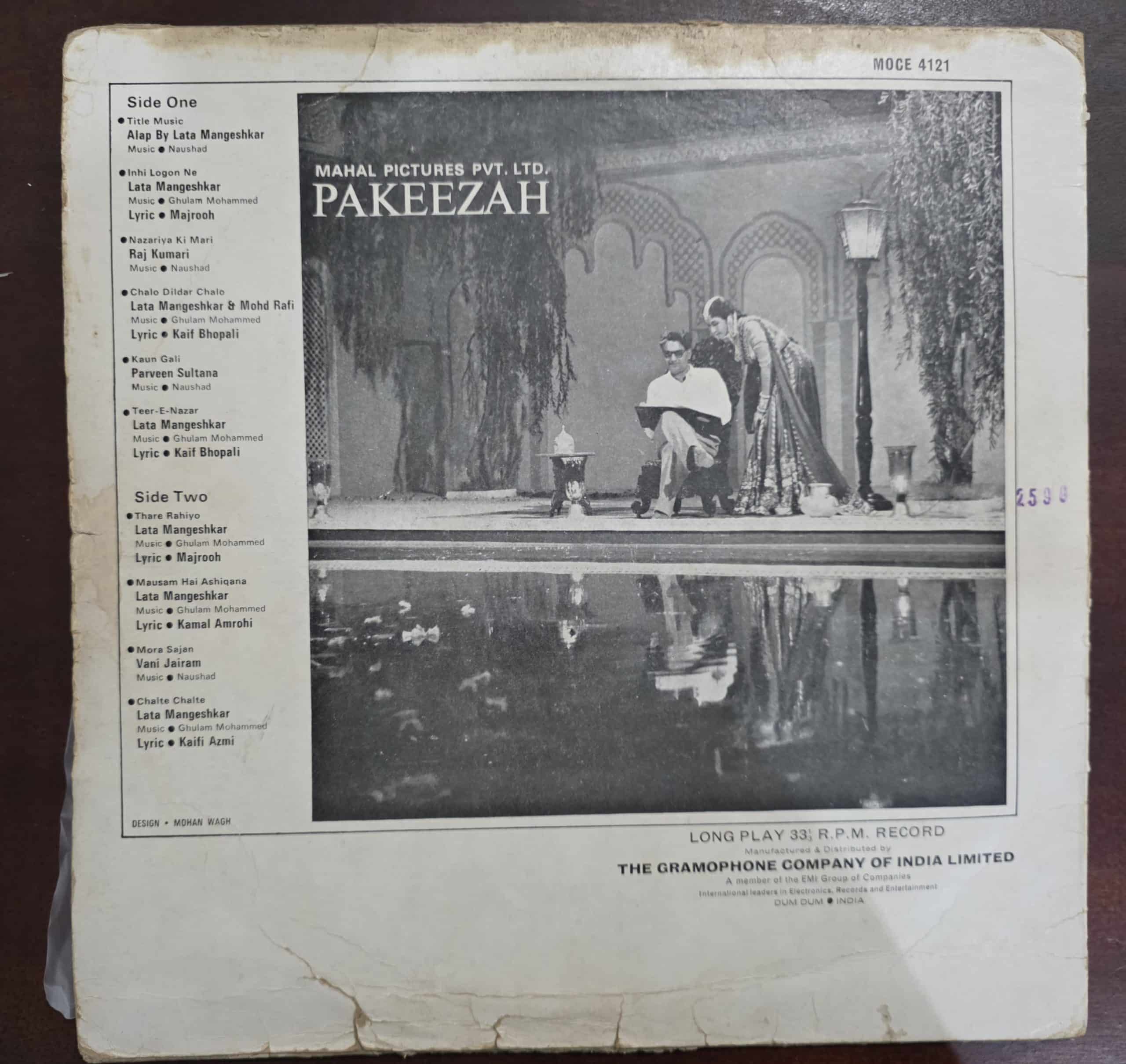 Pakeezah (Worn Sleeve) - Record LP Vinyl Vintage - Bollywood - Image 2