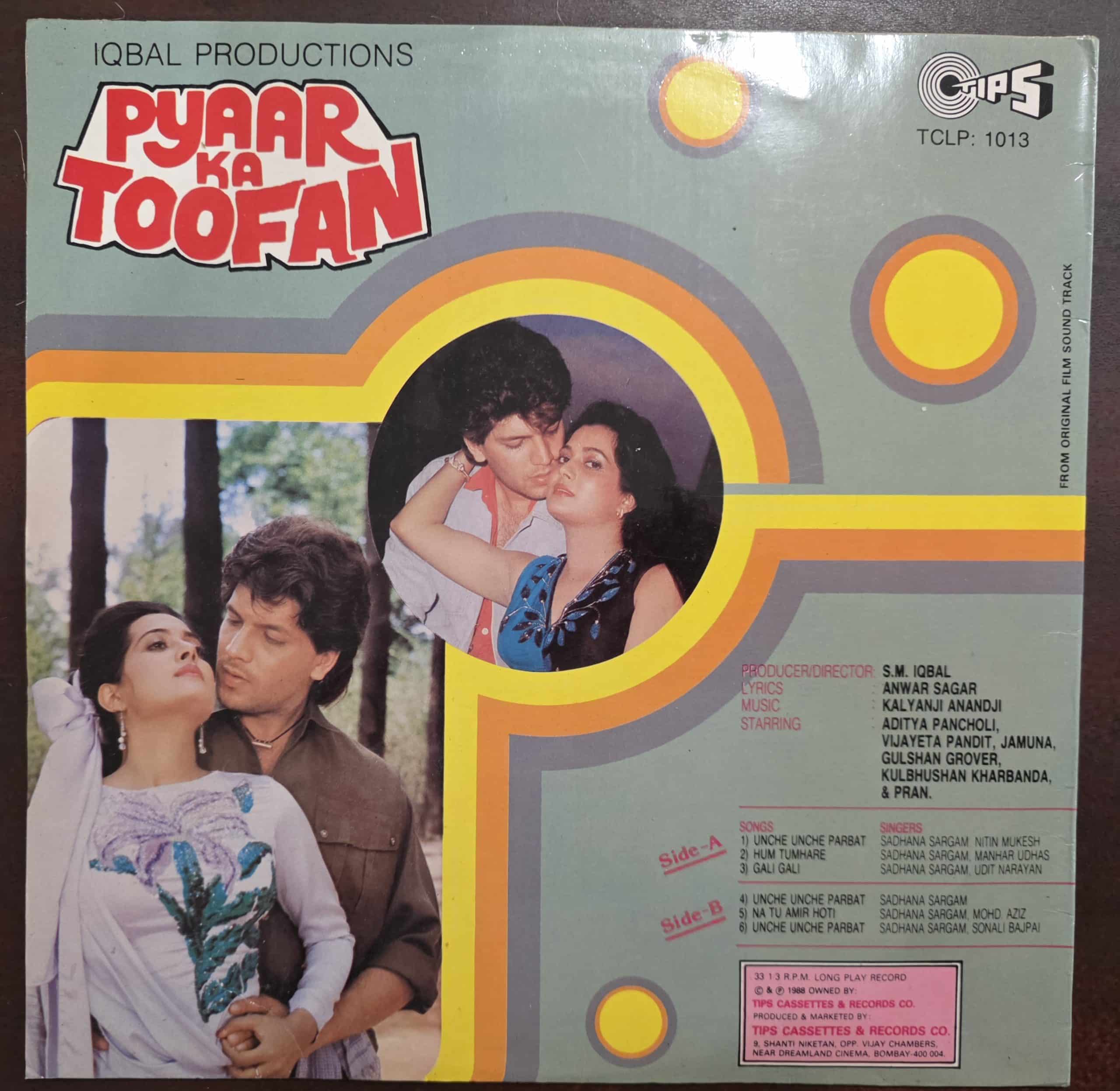 Pyaar Ka Toofan - Record LP Vinyl Vintage - Bollywood - Image 2