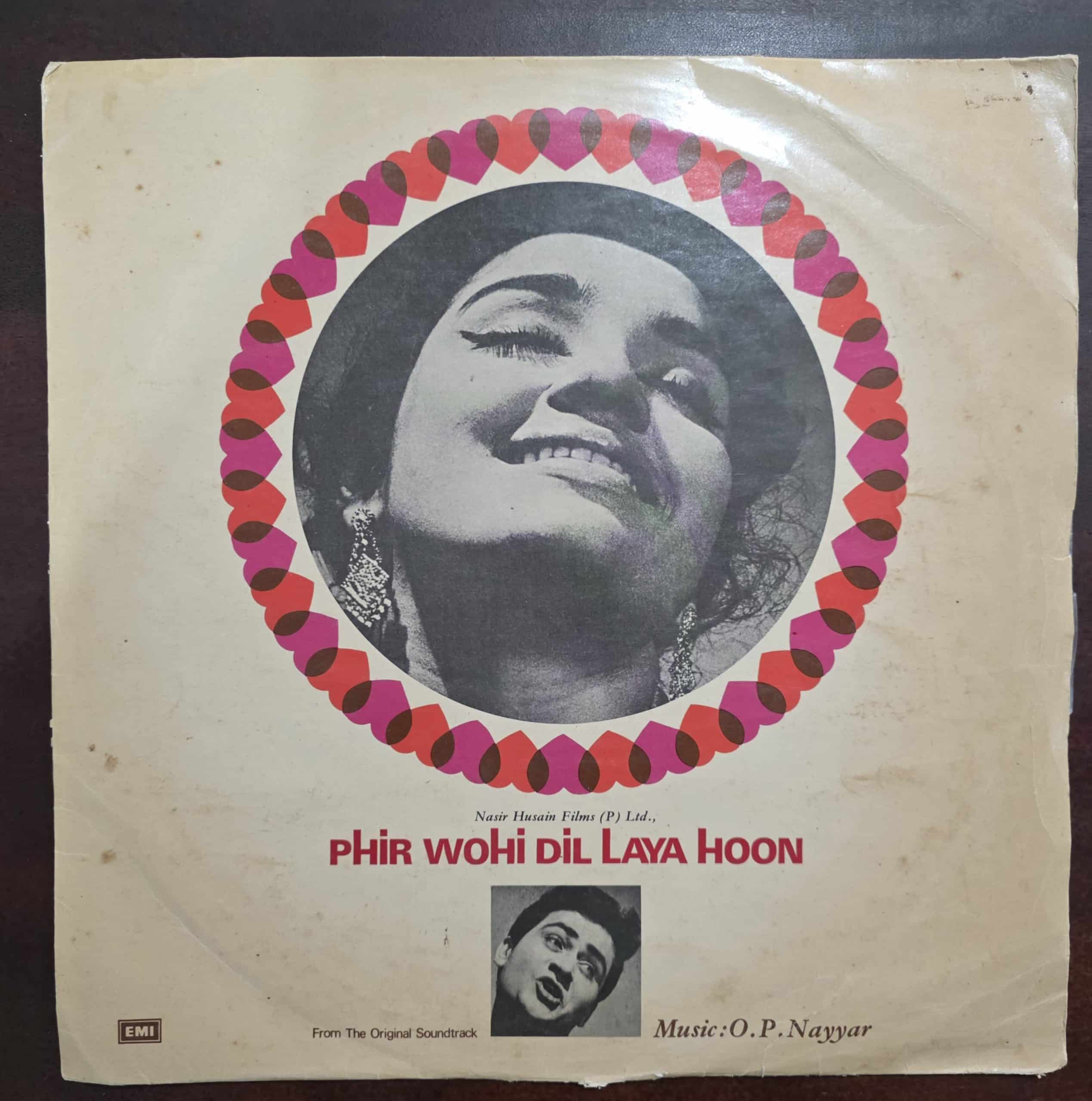 Phir Wohi Dil Laya Hoon - Record LP Vinyl Vintage - Bollywood