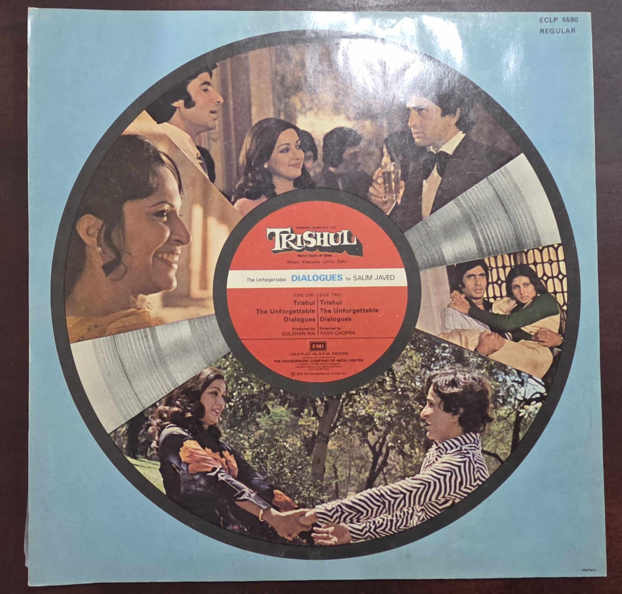 Trishul - Record LP Vinyl Vintage - Bollywood - Image 2