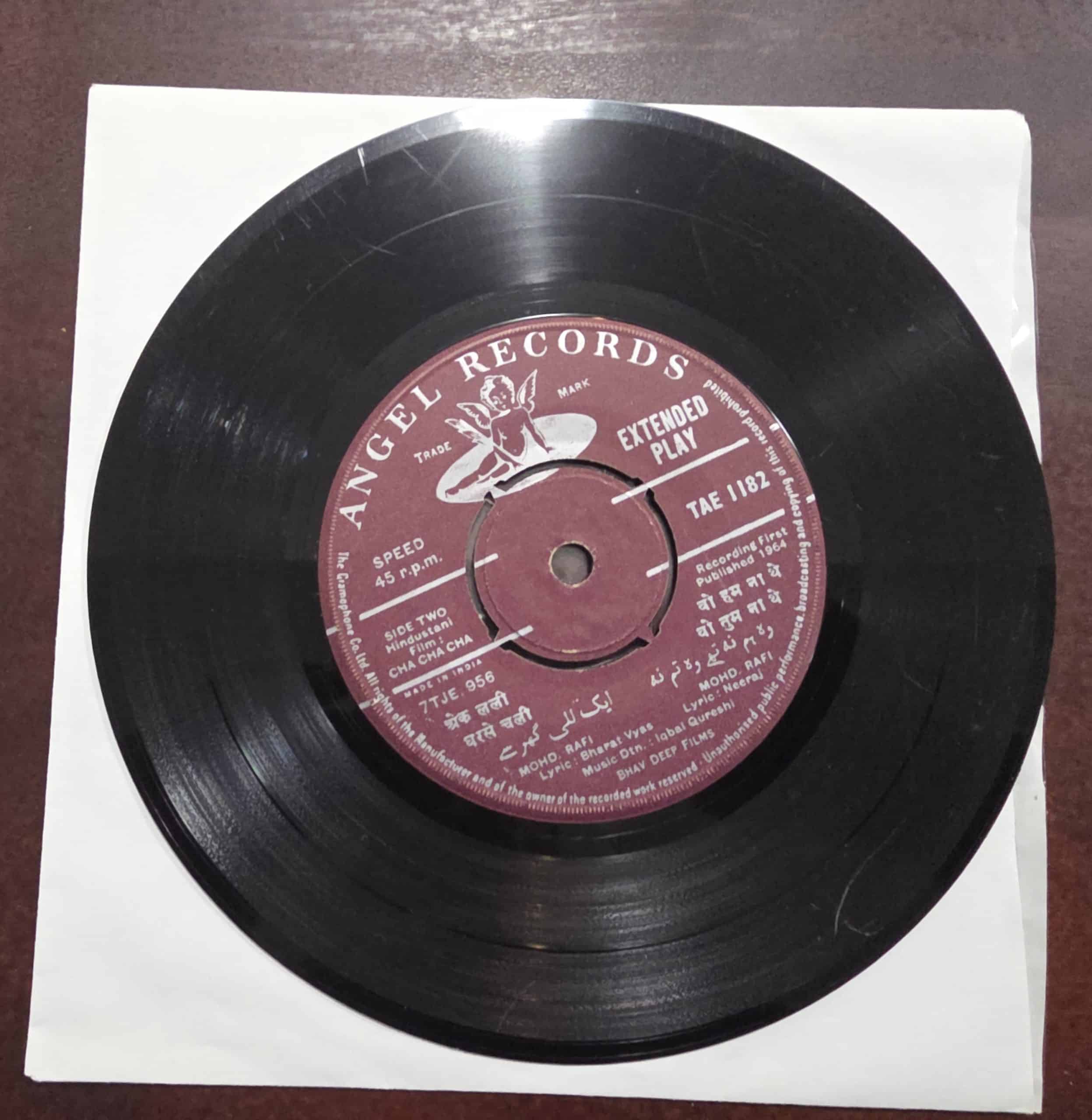 Cha Cha Cha - TAE 1182 - Record EP Vinyl Vintage -Bollywood - Image 3