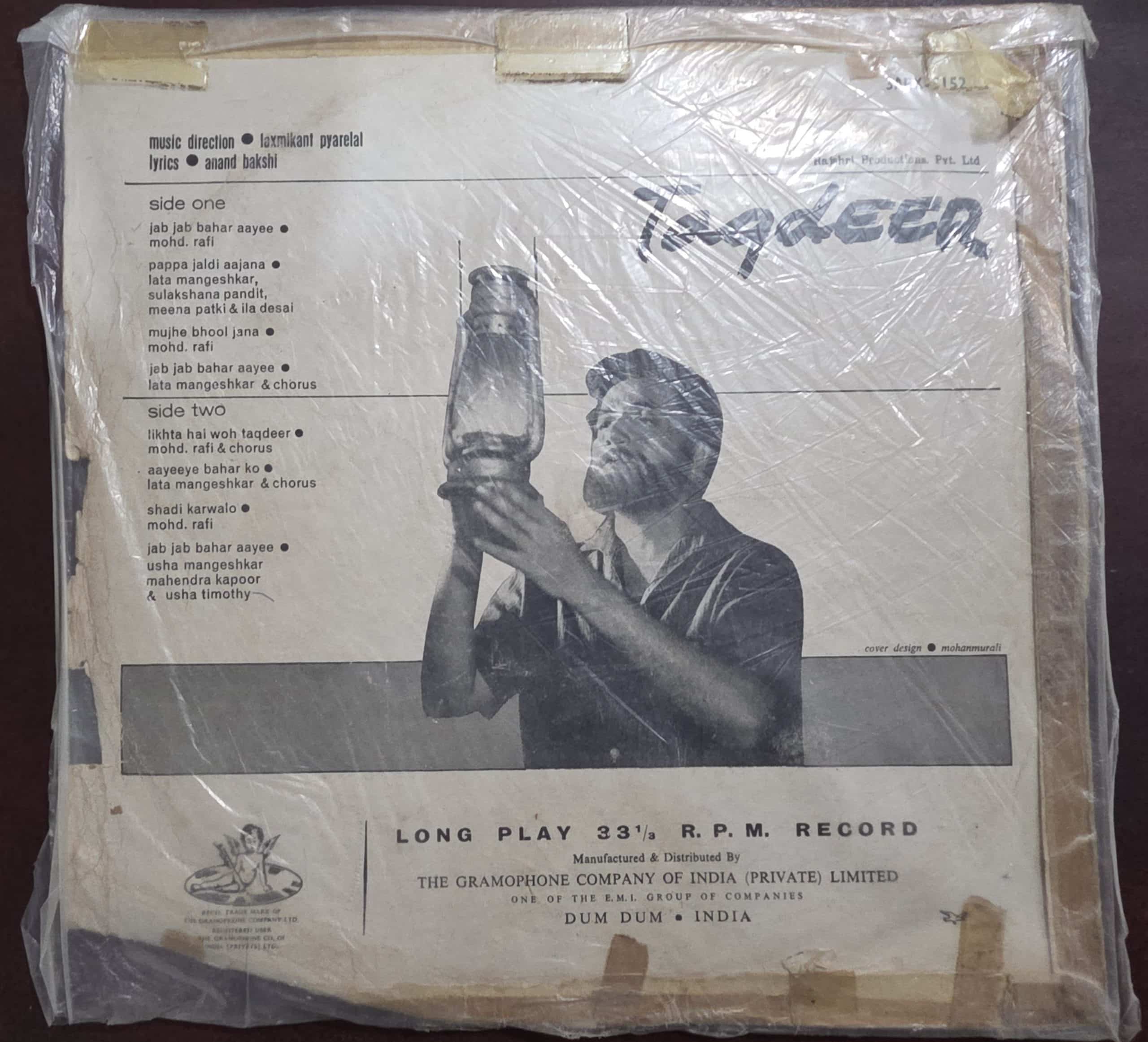 Taqdeer - Record LP Vinyl Vintage - Bollywood - Image 2