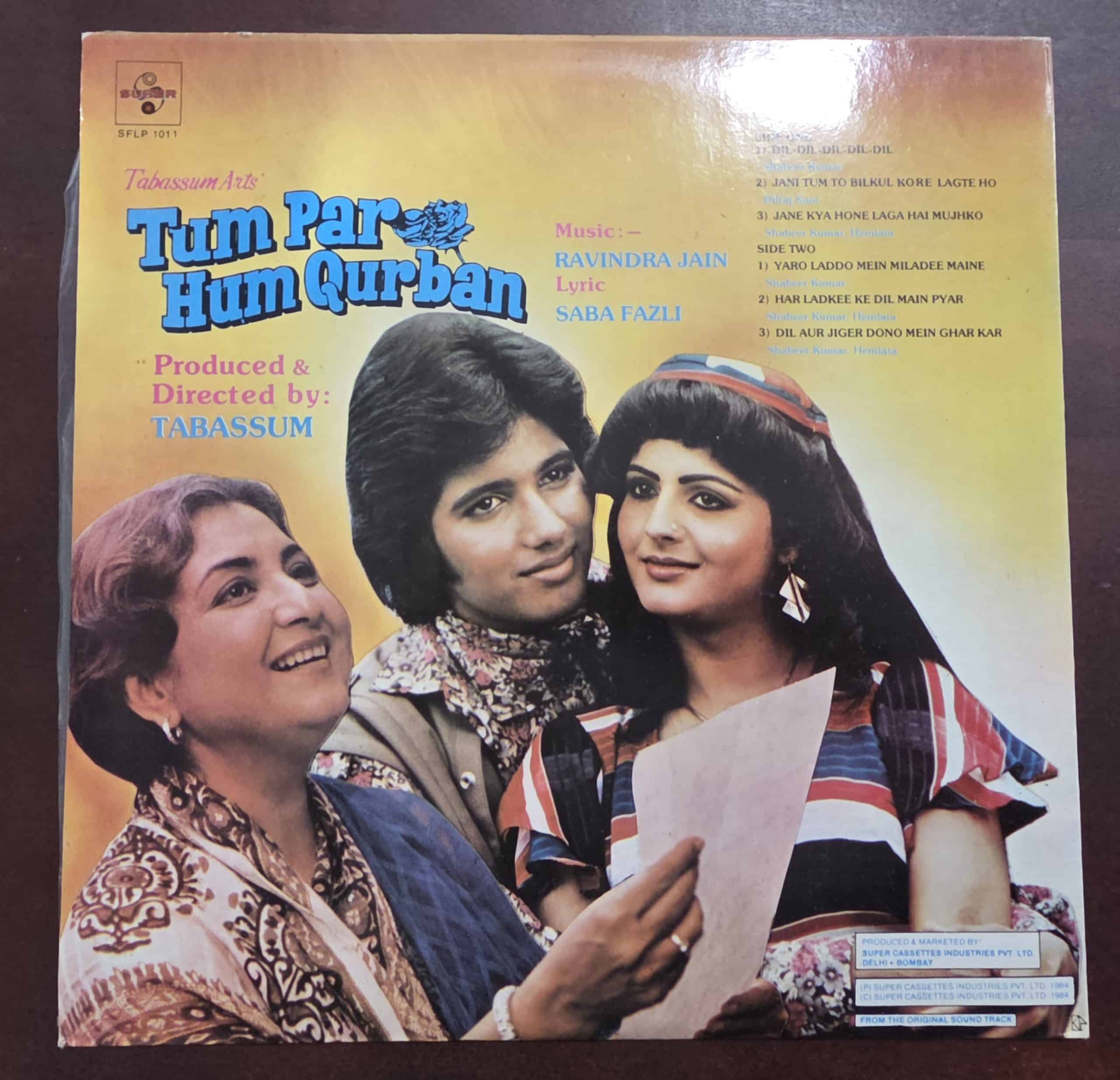 Tum Par Hum Qurban - Record LP Vinyl Vintage - Bollywood - Image 2