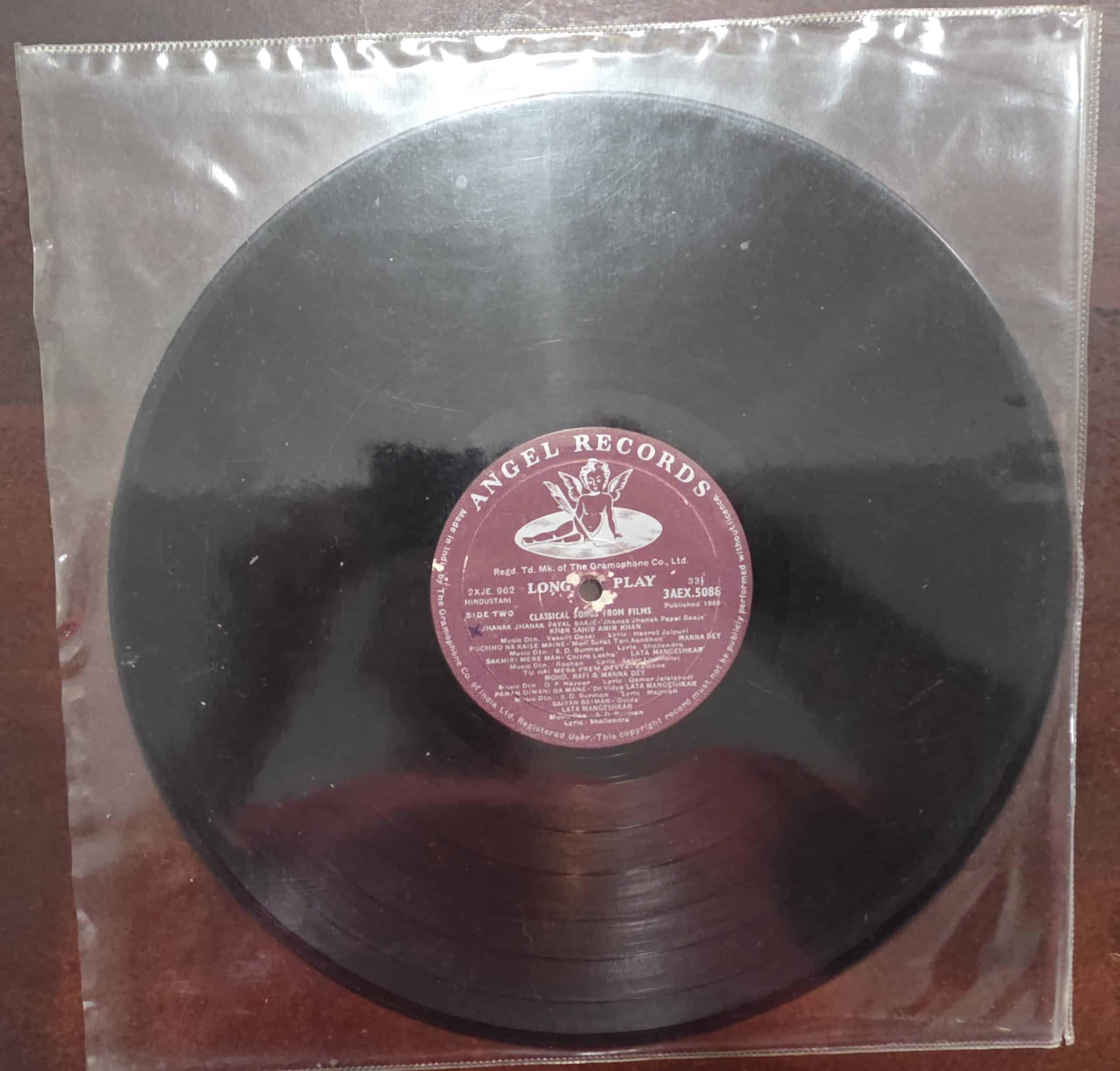Classical Songs From Films (No Sleeve) - Record LP Vinyl Vintage - Bollywood - Image 2