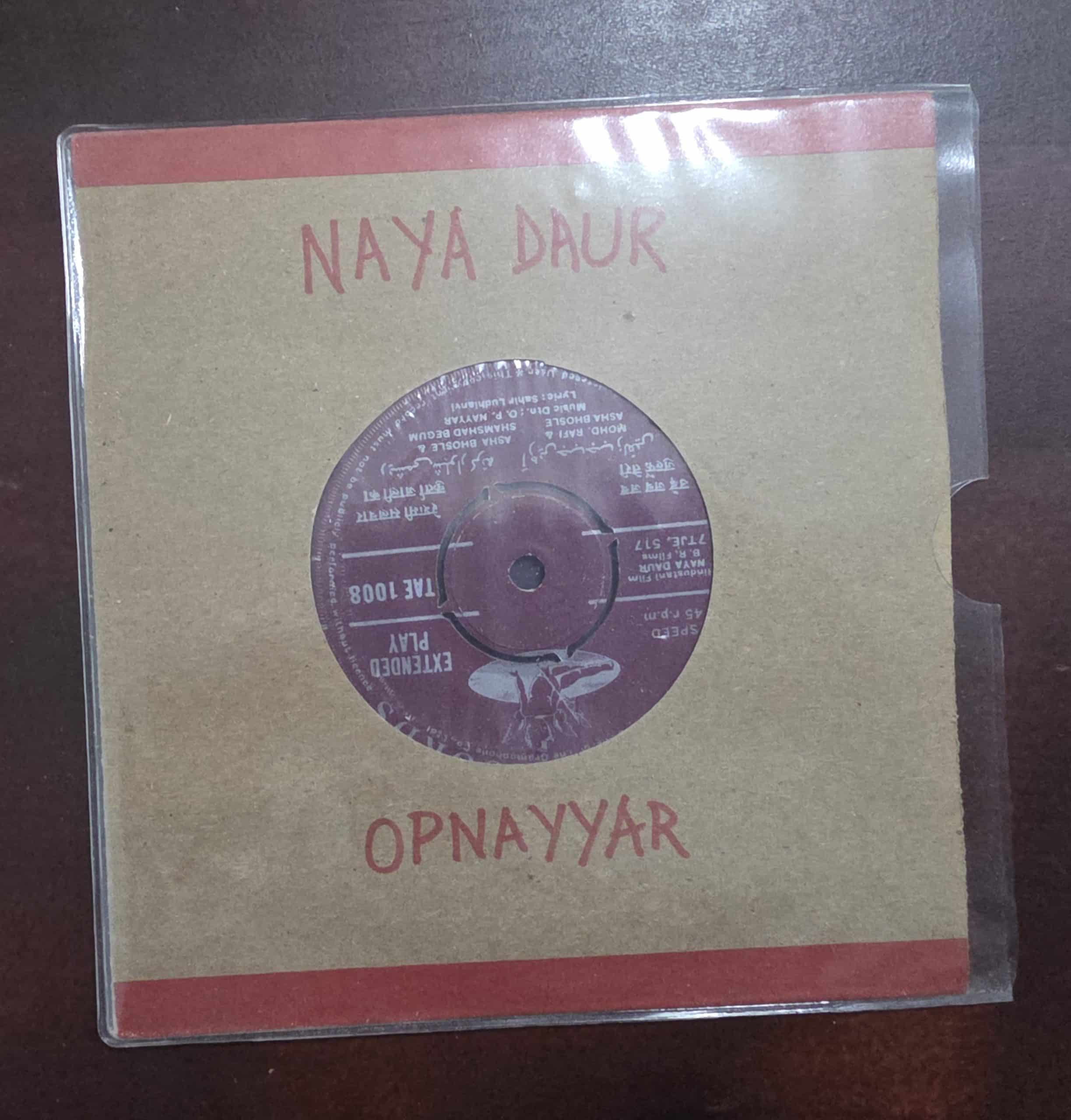 Naya Daur - TAE 1008 - Record EP Vinyl Vintage -Bollywood - Image 2