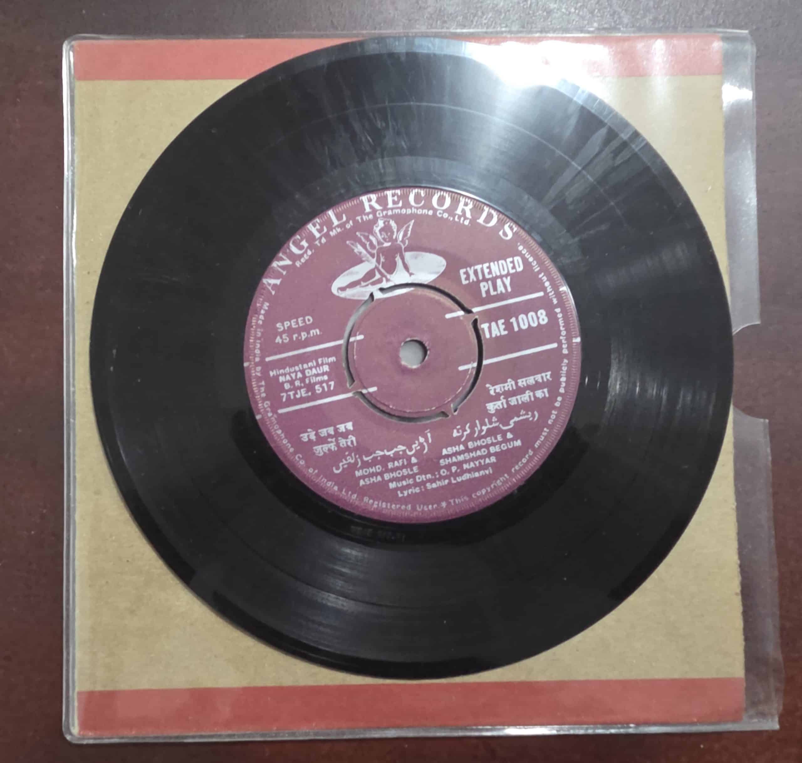 Naya Daur - TAE 1008 - Record EP Vinyl Vintage -Bollywood - Image 3