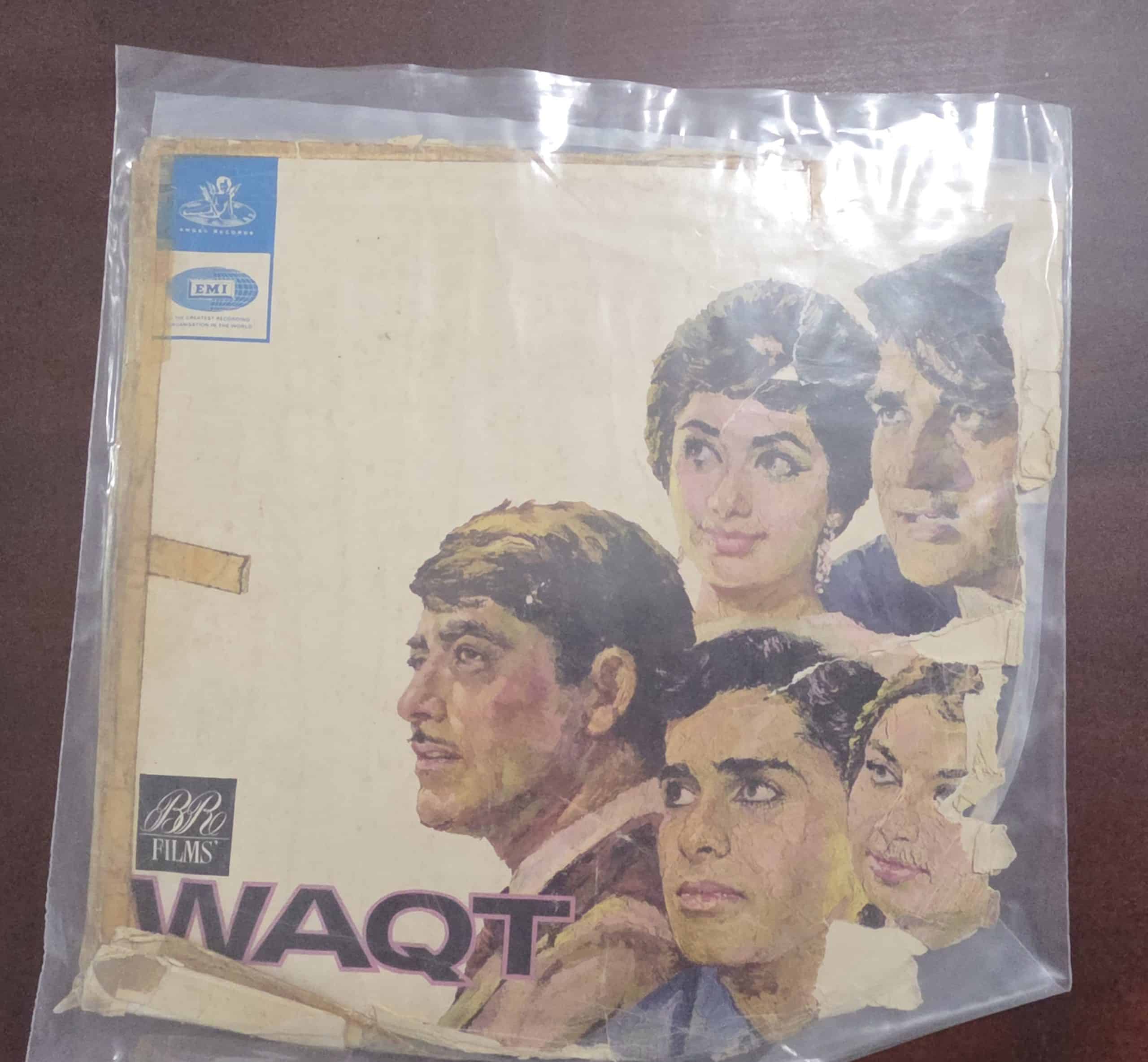 Waqt (Worn Sleeve)- Record LP Vinyl Vintage - Bollywood