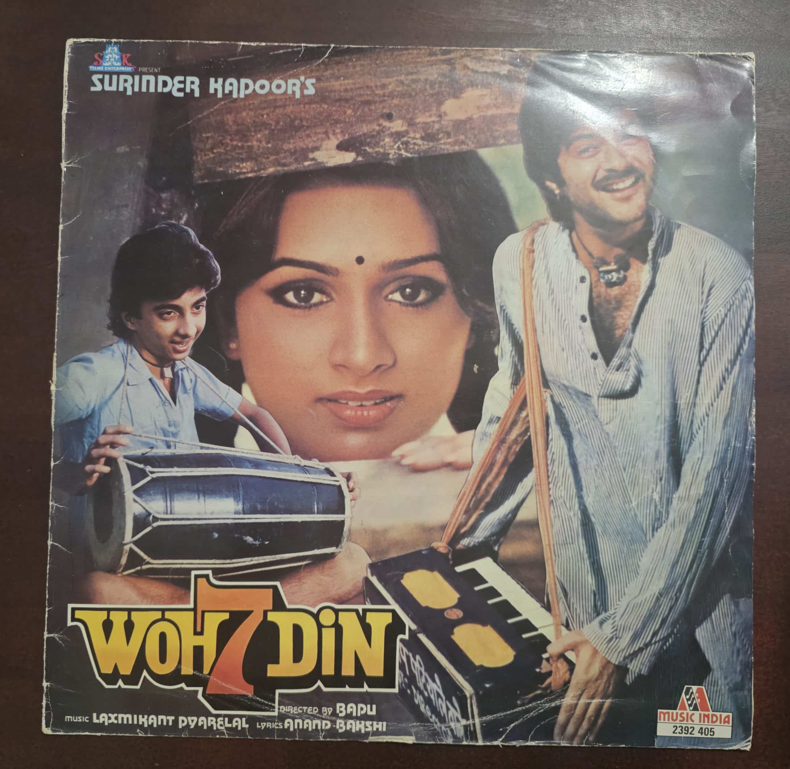 Woh 7 Din (Worn Sleeve) - Record LP Vinyl Vintage - Bollywood
