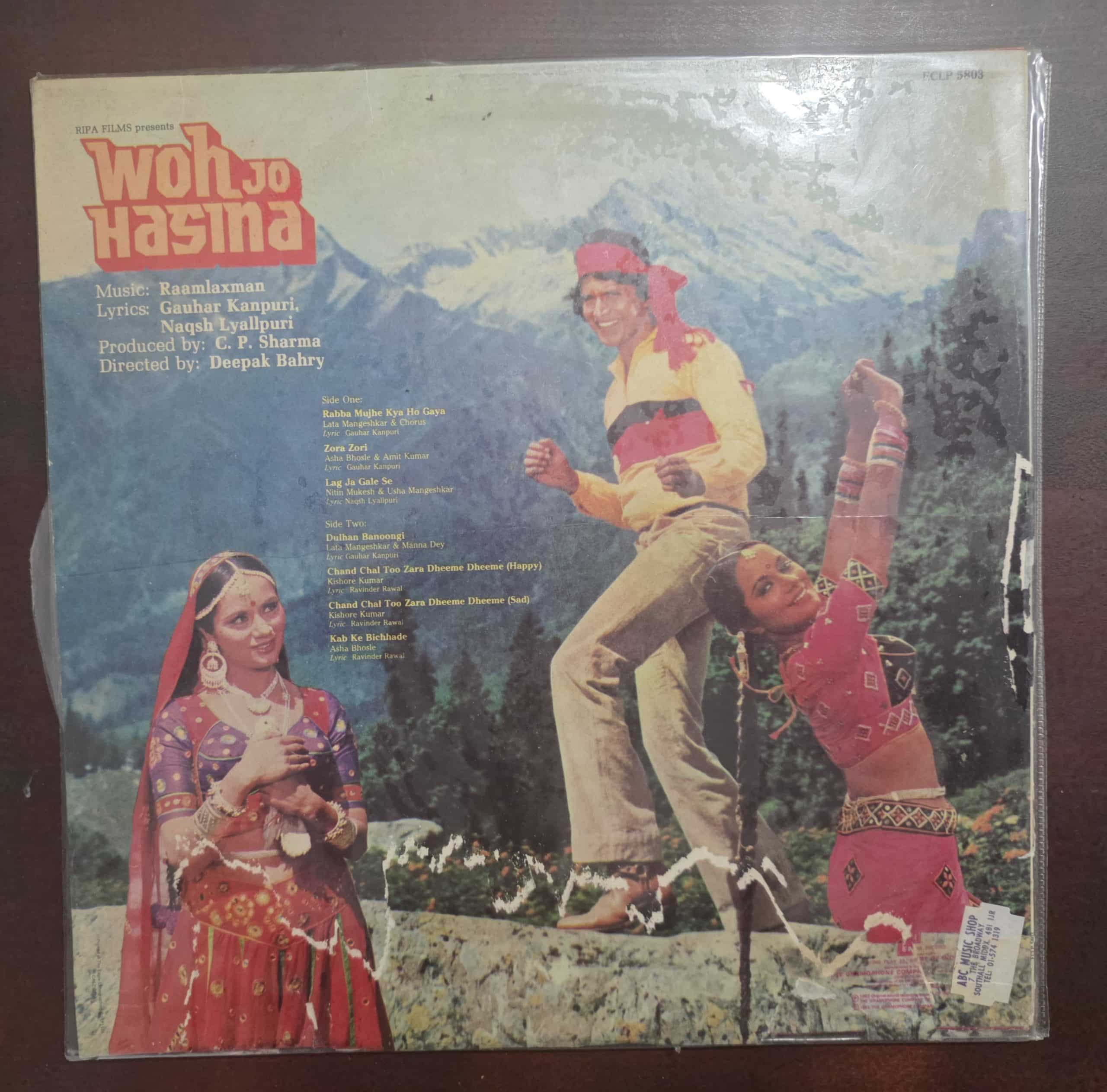 Woh Jo Hasina - Record LP Vinyl Vintage - Bollywood - Image 2