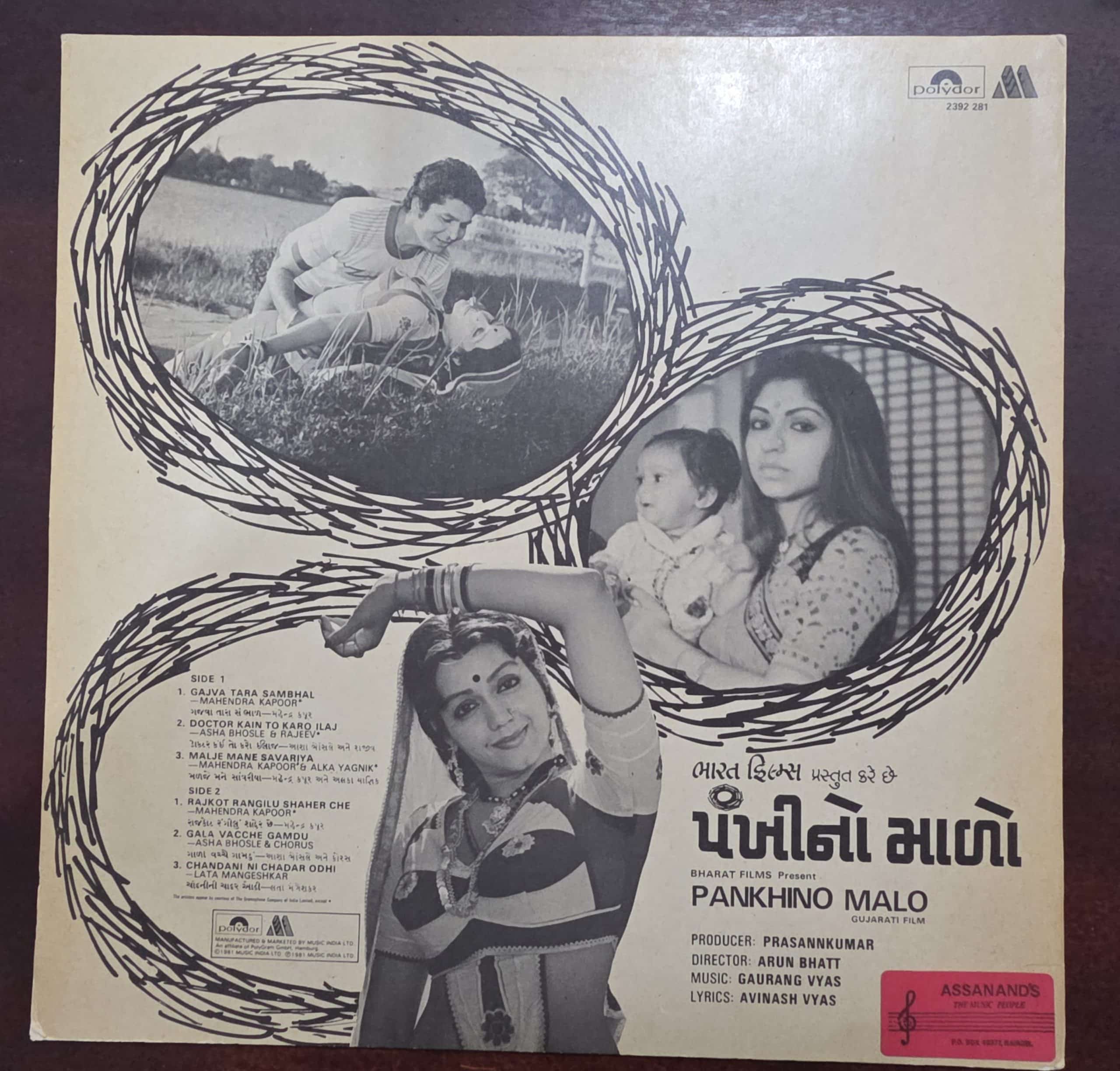 Pankhino Malo - Gujurati - Record LP Vinyl Vintage - Image 2