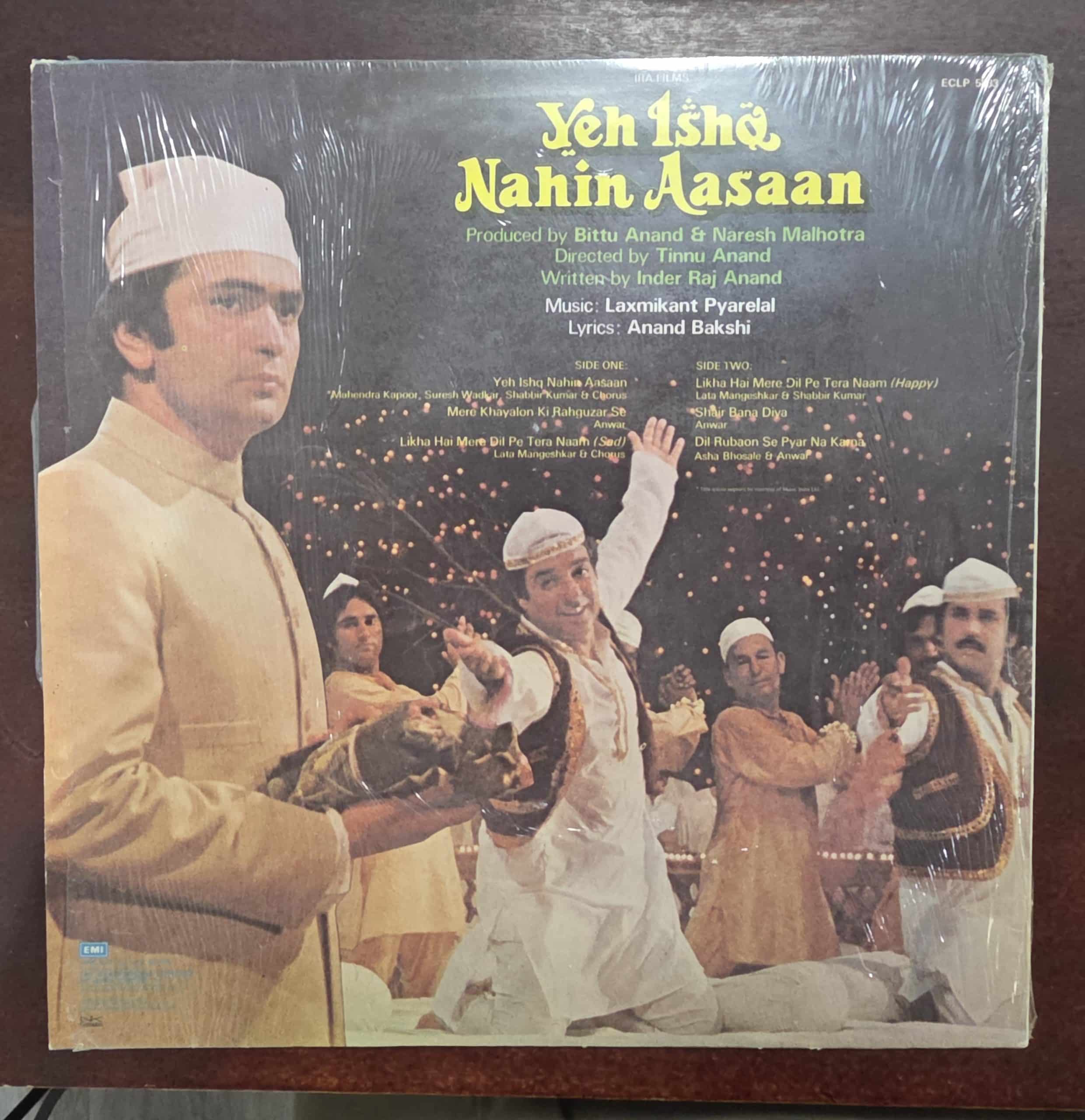 Yeah Ishq Nahin Aasaan - Record LP Vinyl Vintage - Bollywood - Image 2