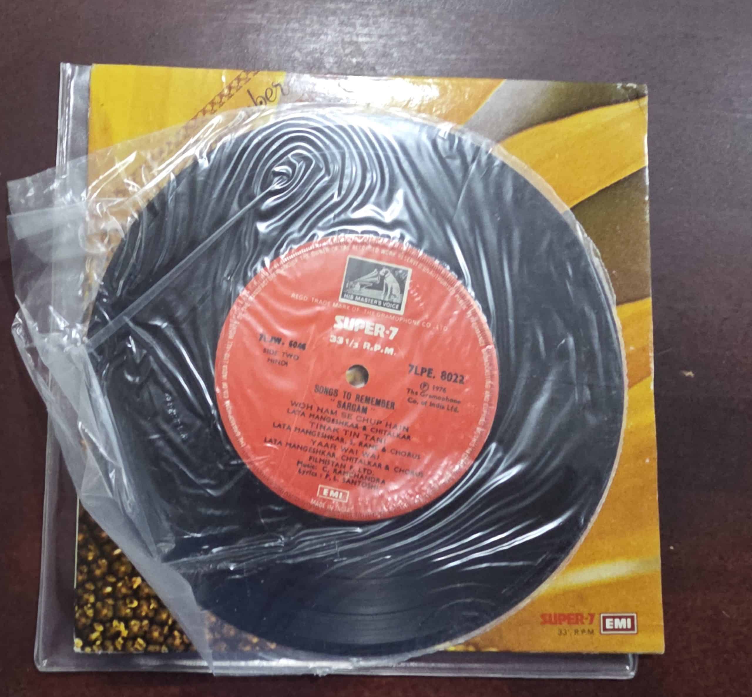 Sargam - 7LPE 8022 - Record EP Vinyl Vintage -Bollywood - Image 4