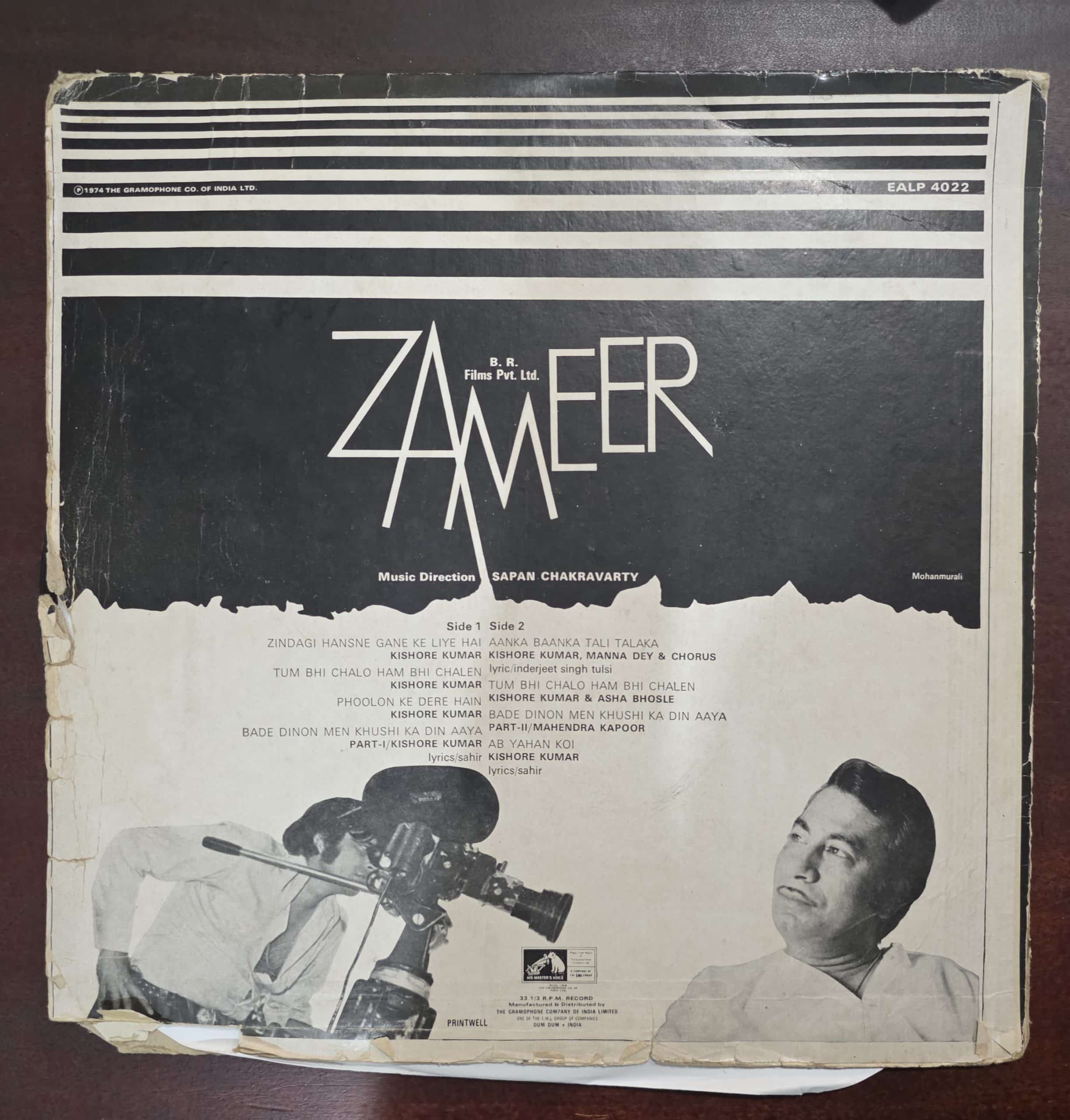 Zameer - Record LP Vinyl Vintage - Bollywood - Image 2