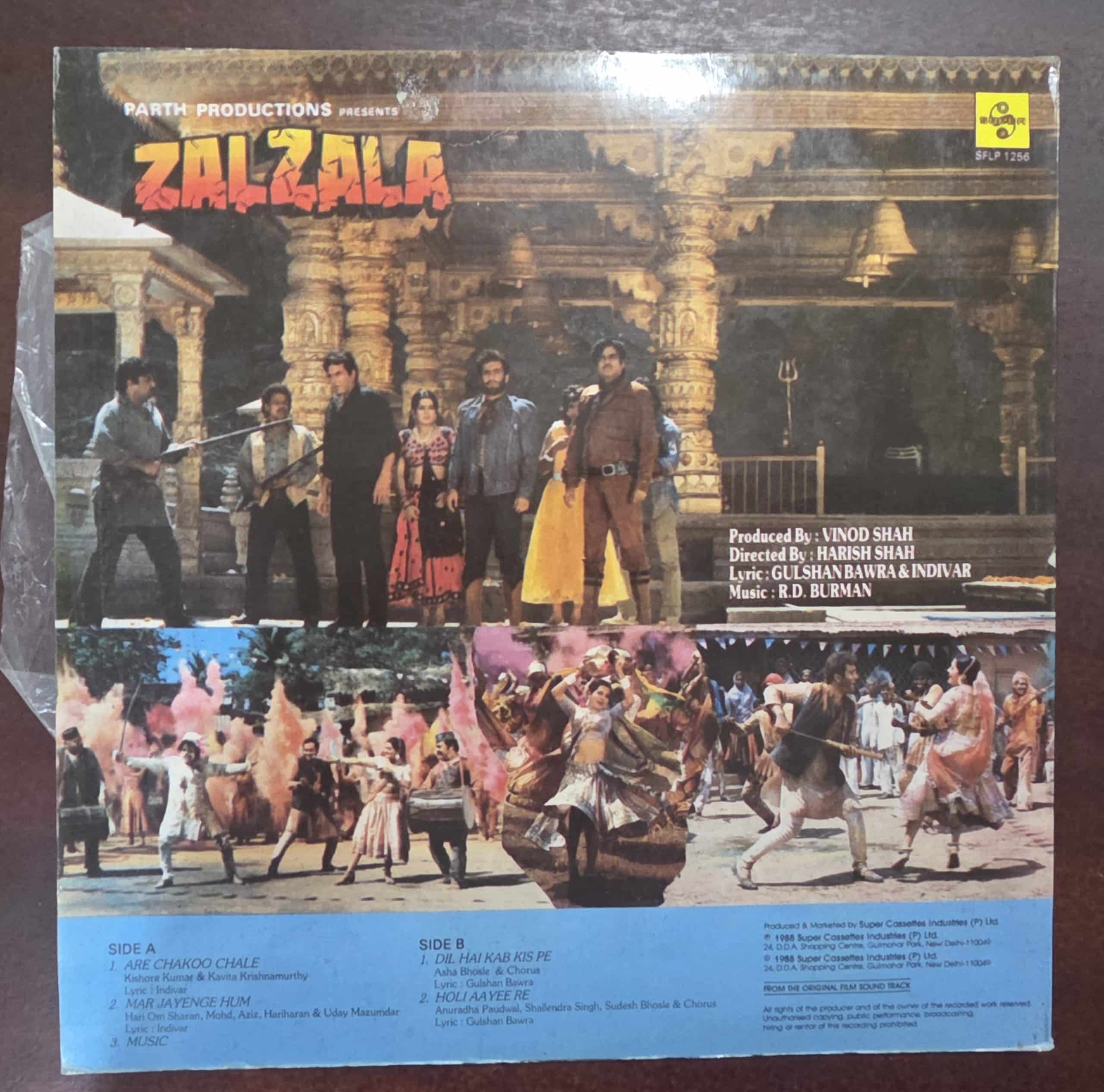 Zalzala - Record LP Vinyl Vintage - Bollywood