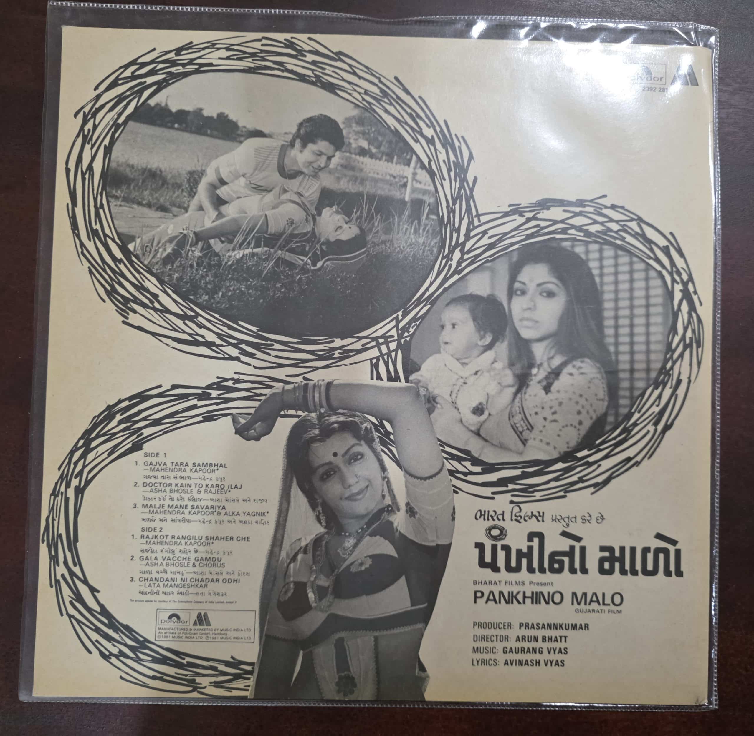 Pankhino Malo - Gujurati - Record LP Vinyl Vintage - Image 2