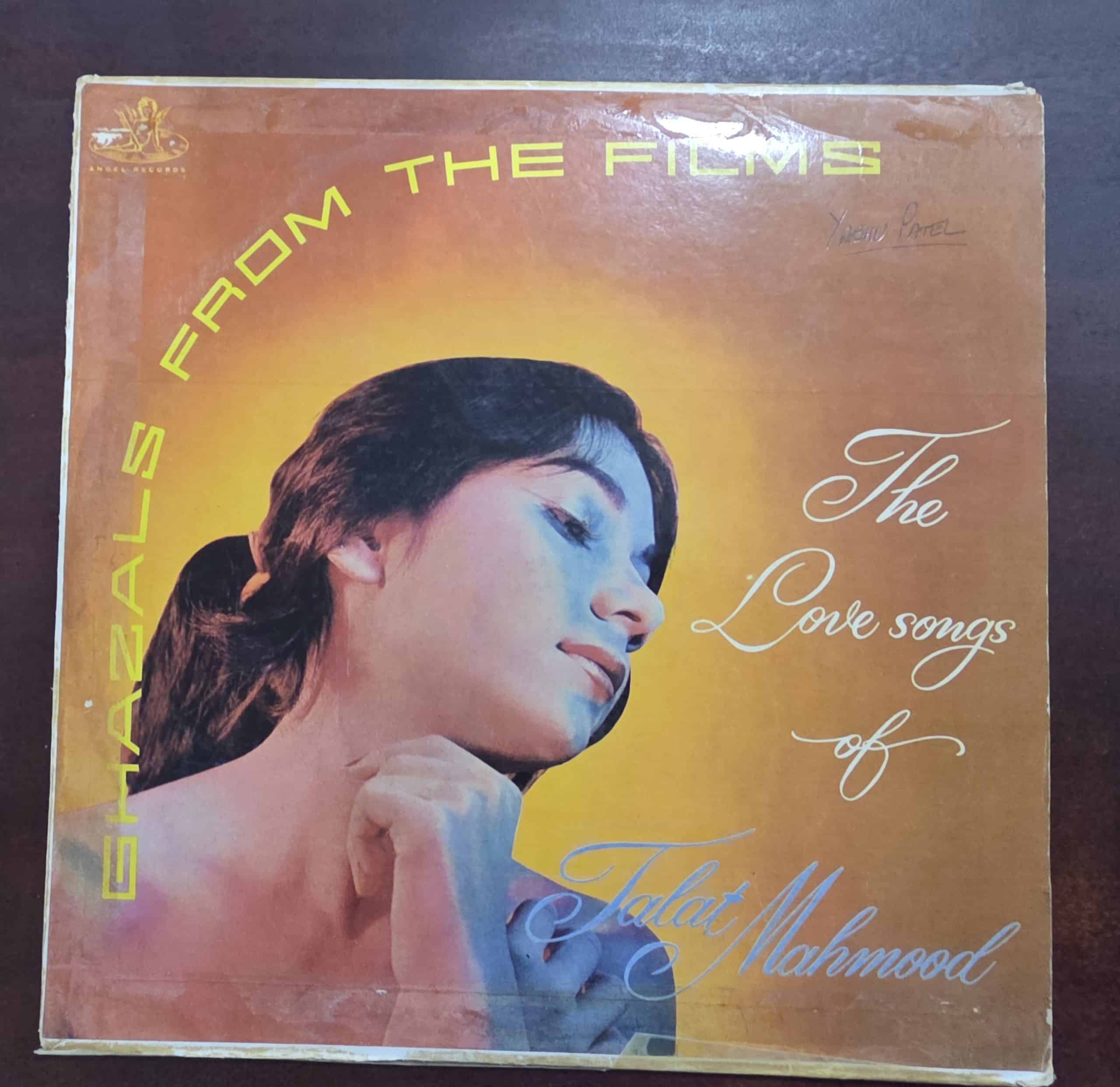 Ghazals From The Films (The Love Songs Of Talat Mahmood) - Record LP Vinyl Vintage - Bollywood