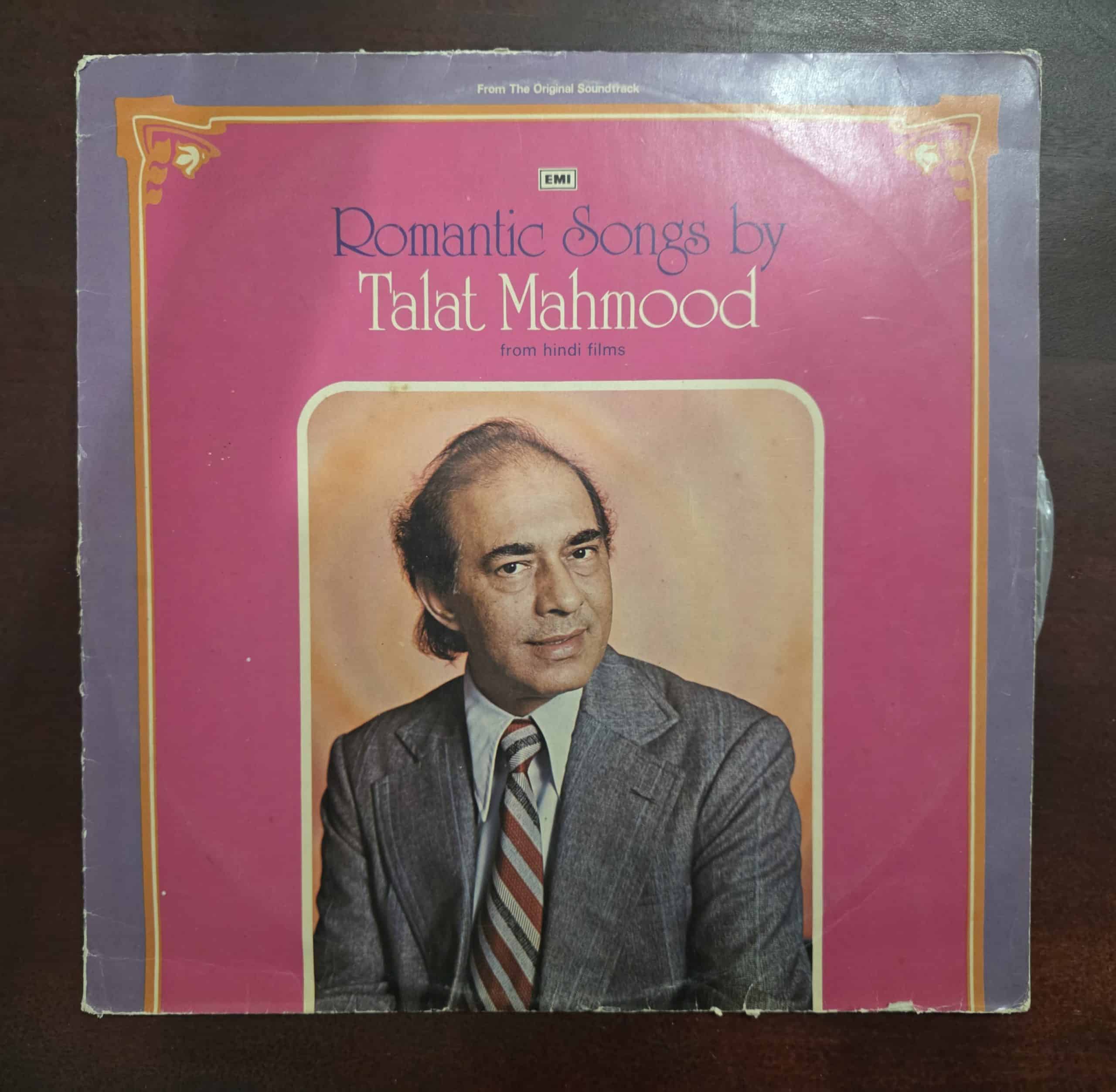 Romantic Songs by Talat Mahmood - Record LP Vinyl Vintage - Bollywood