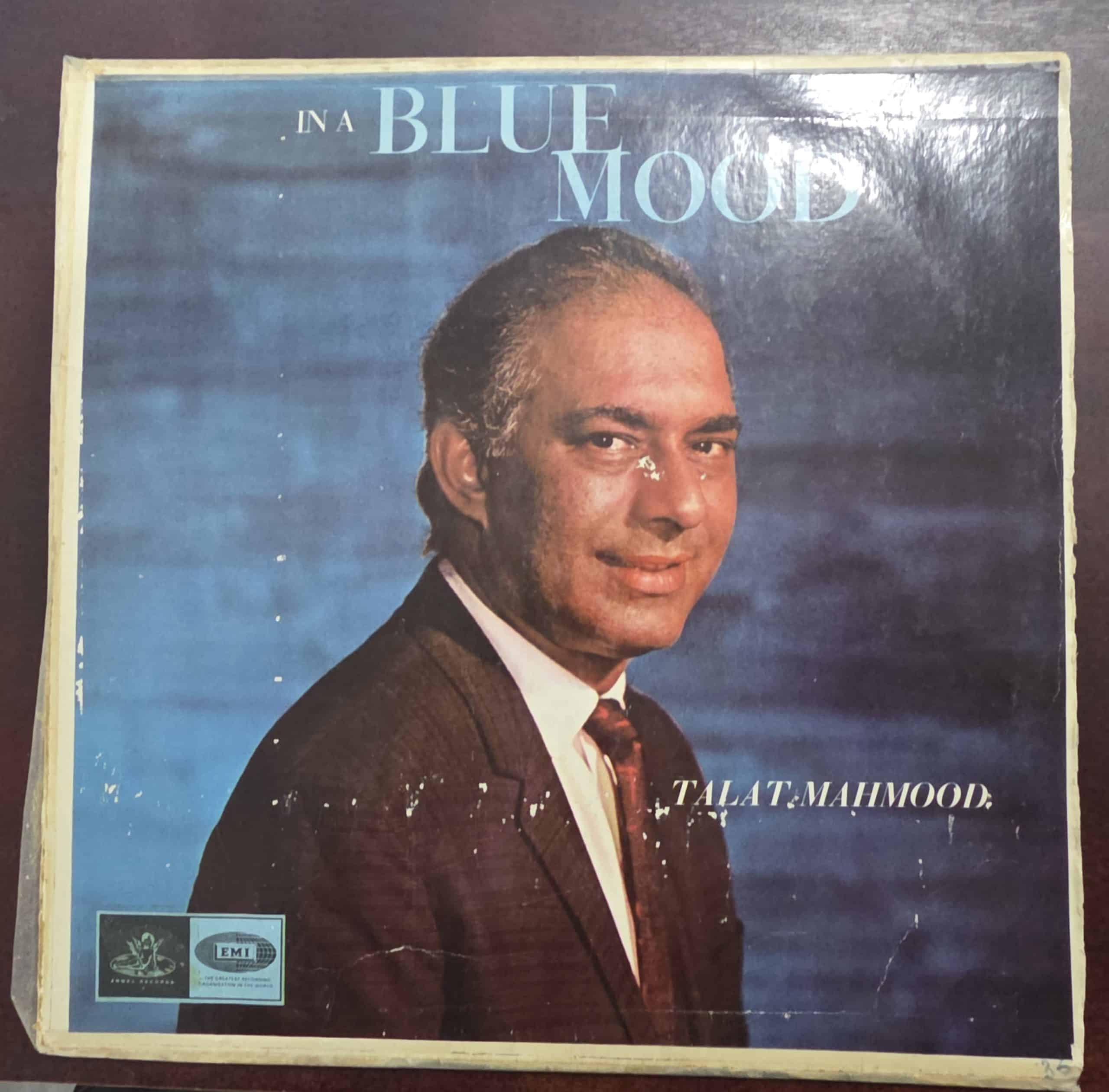 In a Blue Mood - Talat Mahmood - Record LP Vinyl Vintage - Bollywood