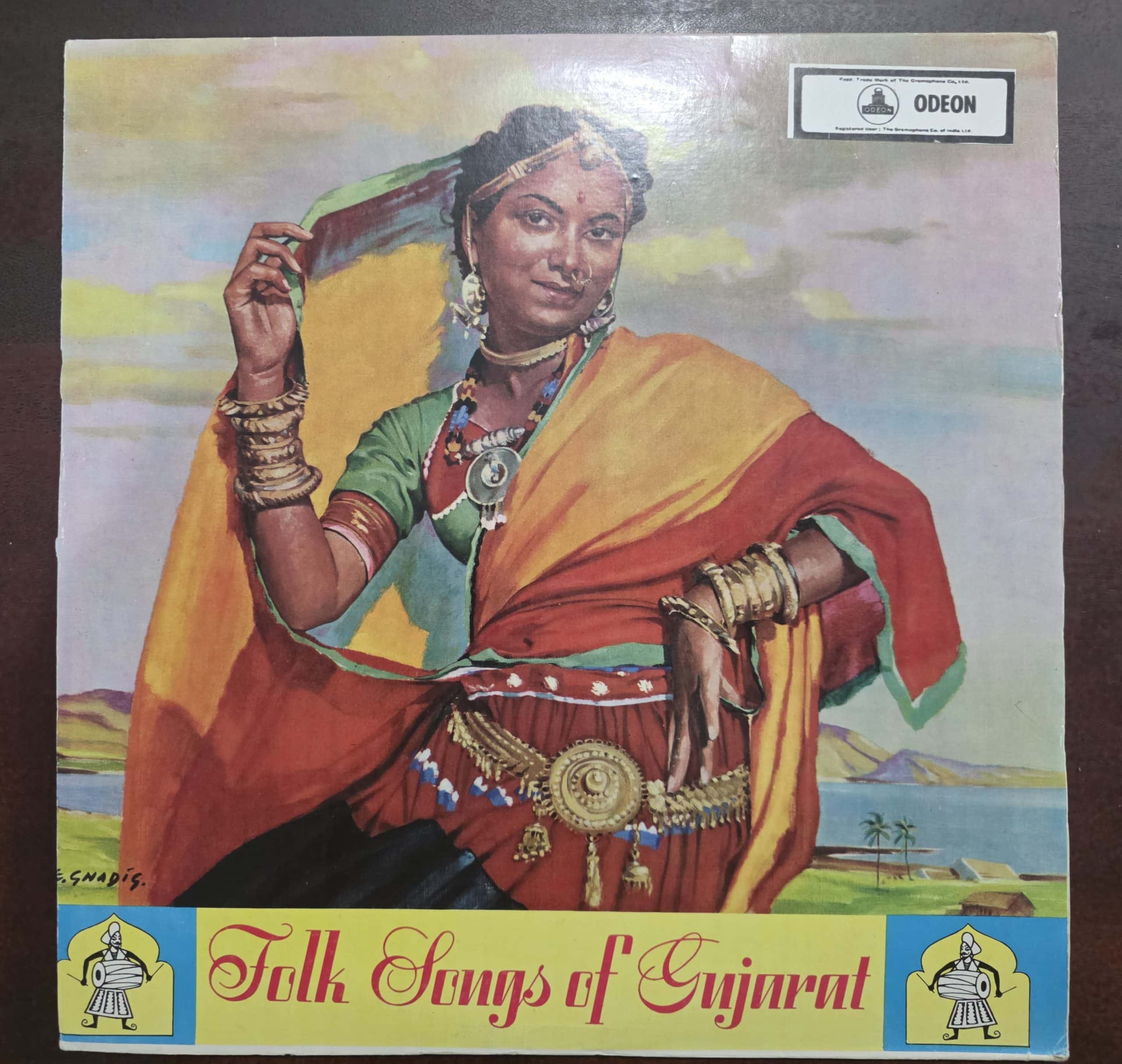 Folk Songs Of Gujarat - Record LP Vinyl Vintage - Bollywood