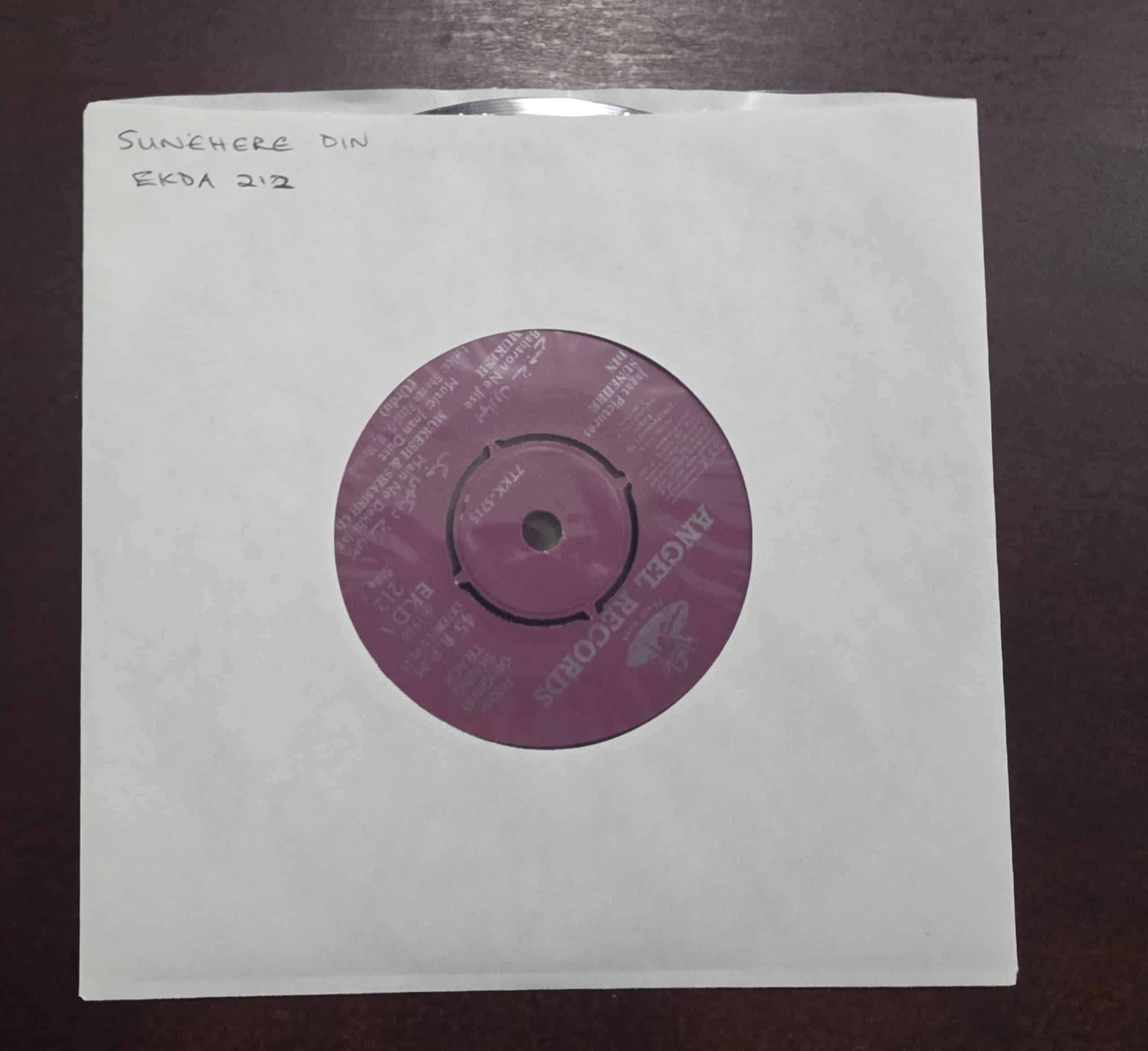 Sunehre Din / Char Chand - EKDA 212 - Record EP Vinyl Vintage -Bollywood