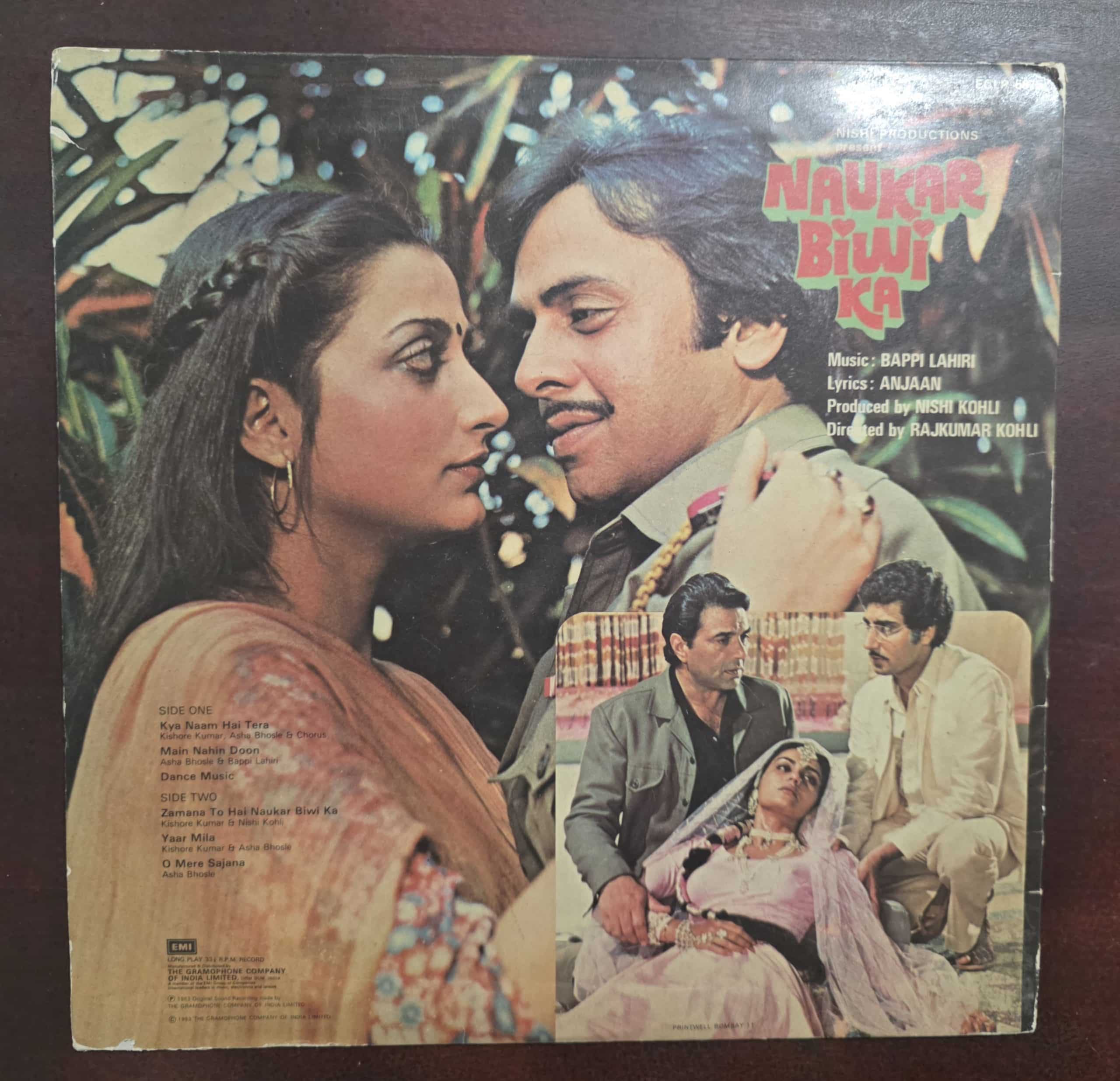 Naukar Biwi Ka - Record LP Vinyl Vintage - Bollywood - Image 3